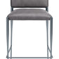 Freesia Barstool (Set of 2) in Charcoal Gray
