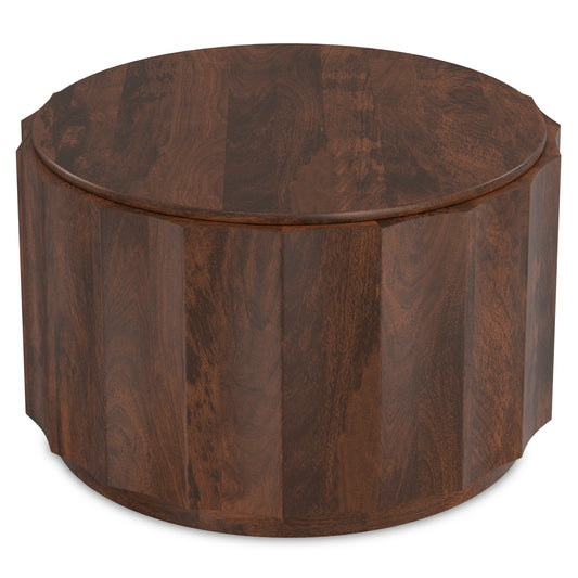 Trenton Walnut Brown Wood Coffee Table – 32" Coffee Table