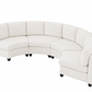 Rosalind Chenille Curved Modular Sectional – 4-Seat Sofa - Beige (9)