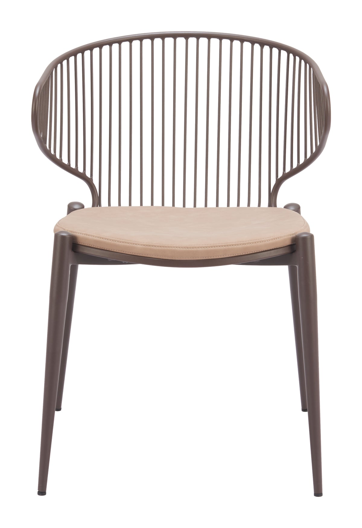 Silues Taupe & Brown Dining Chair (Set of 2)