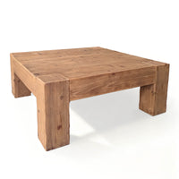 Faelan Antique Natural Solid Wood & MDF Coffee Table
