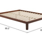 Luum Queen Platform Bed Frame in Walnut