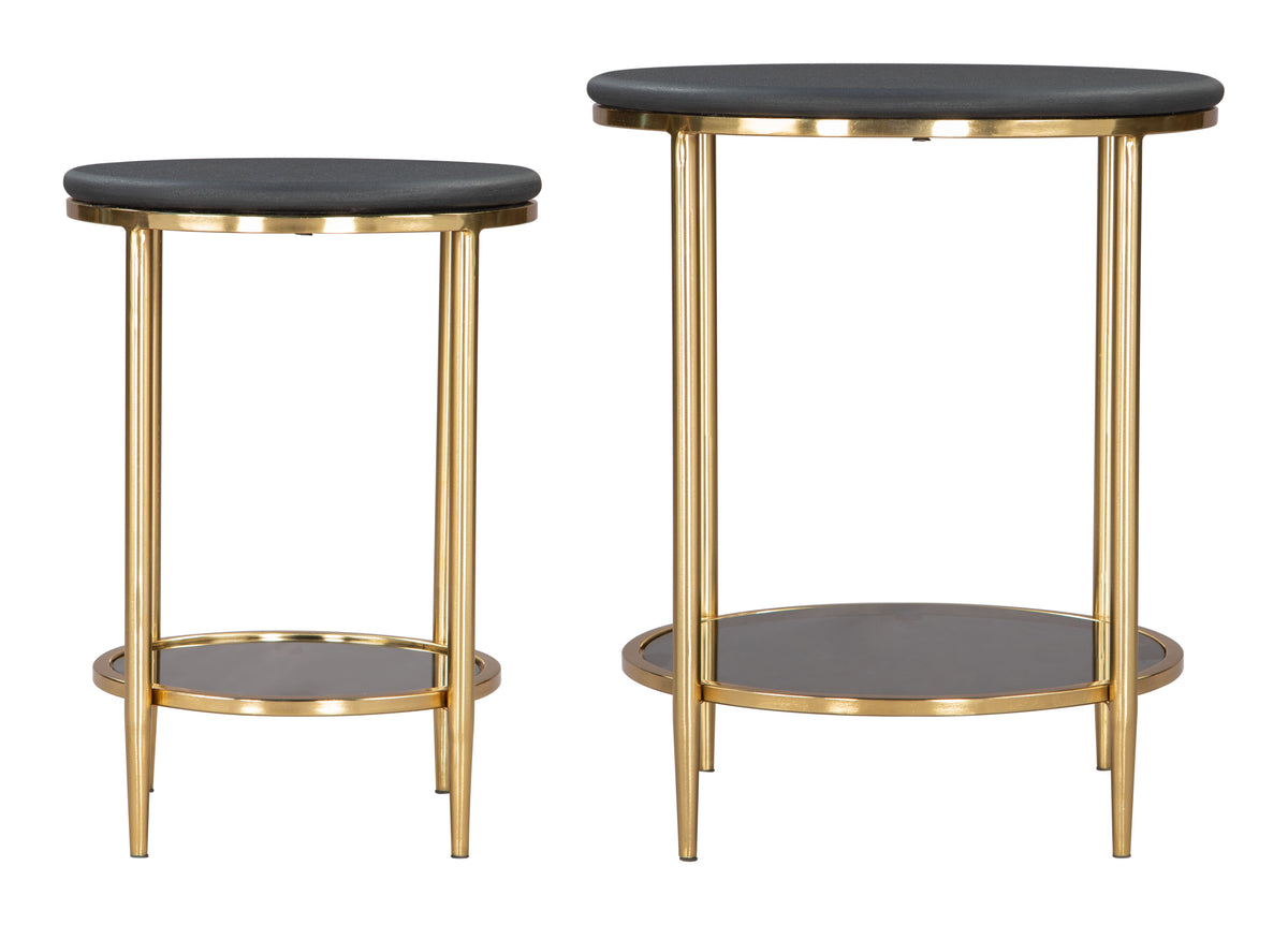 Koper Black Coffee Table Set (2-Piece)