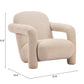 Selenya Beige Accent Chair