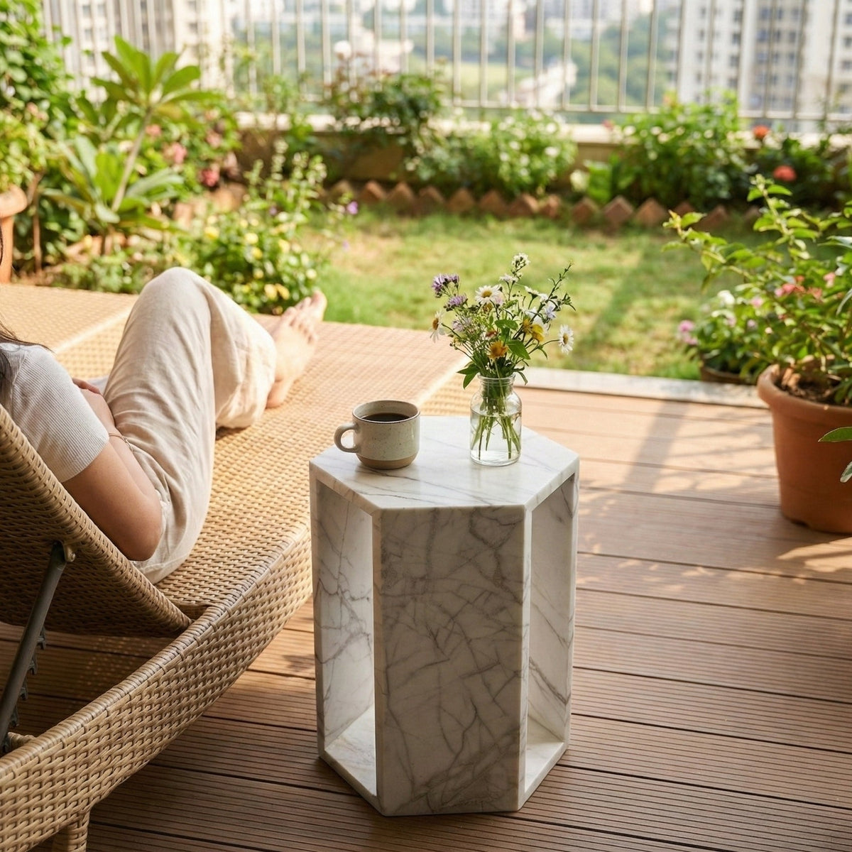Alba Marble Side Table