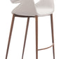Limay Beige & Walnut Barstool