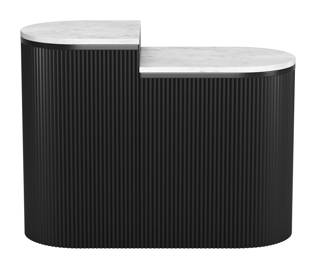 Ormara White & Black Side Table Set (2-Piece)