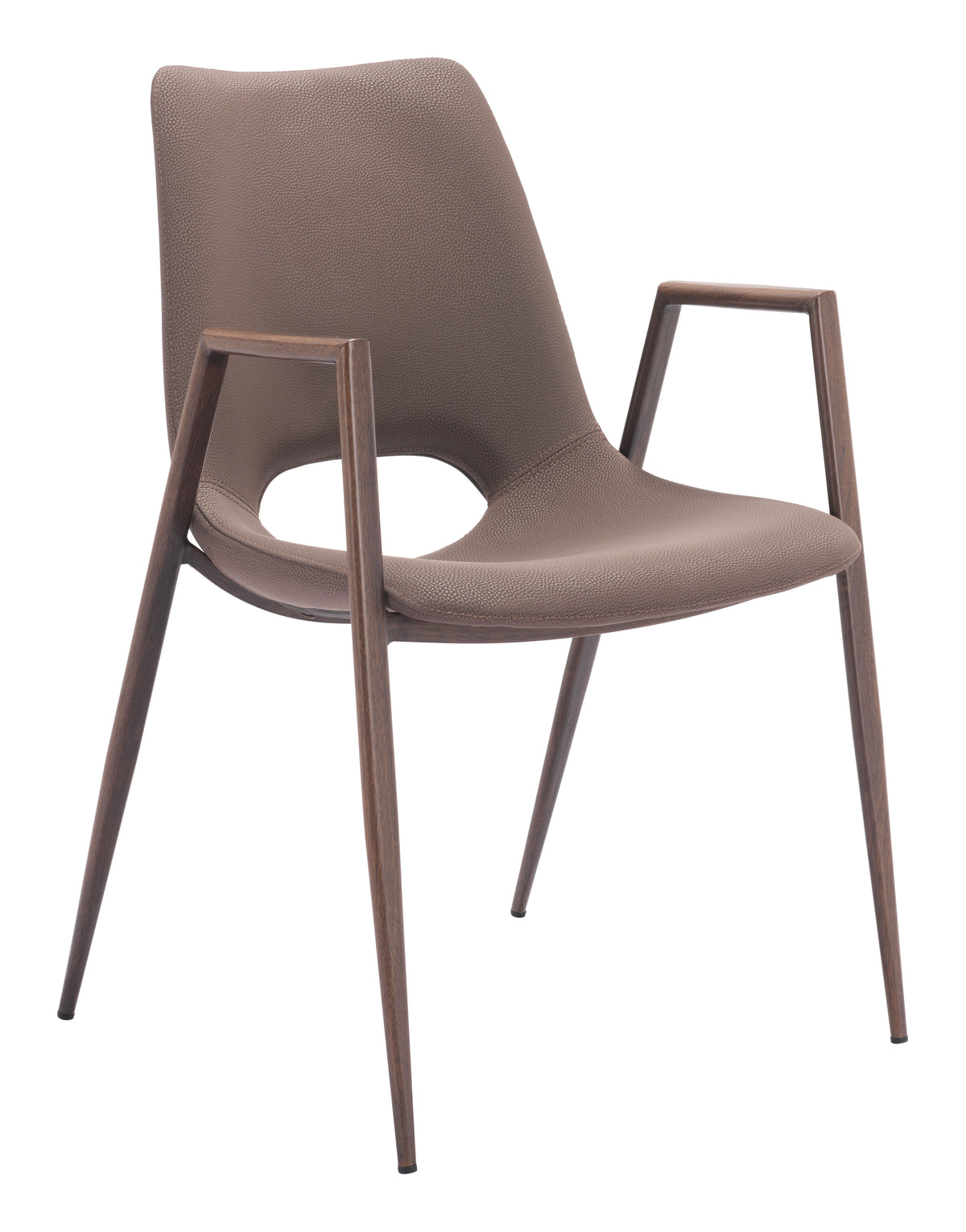 Desi Dining Chair (Set of 2) in Brown & Walnut