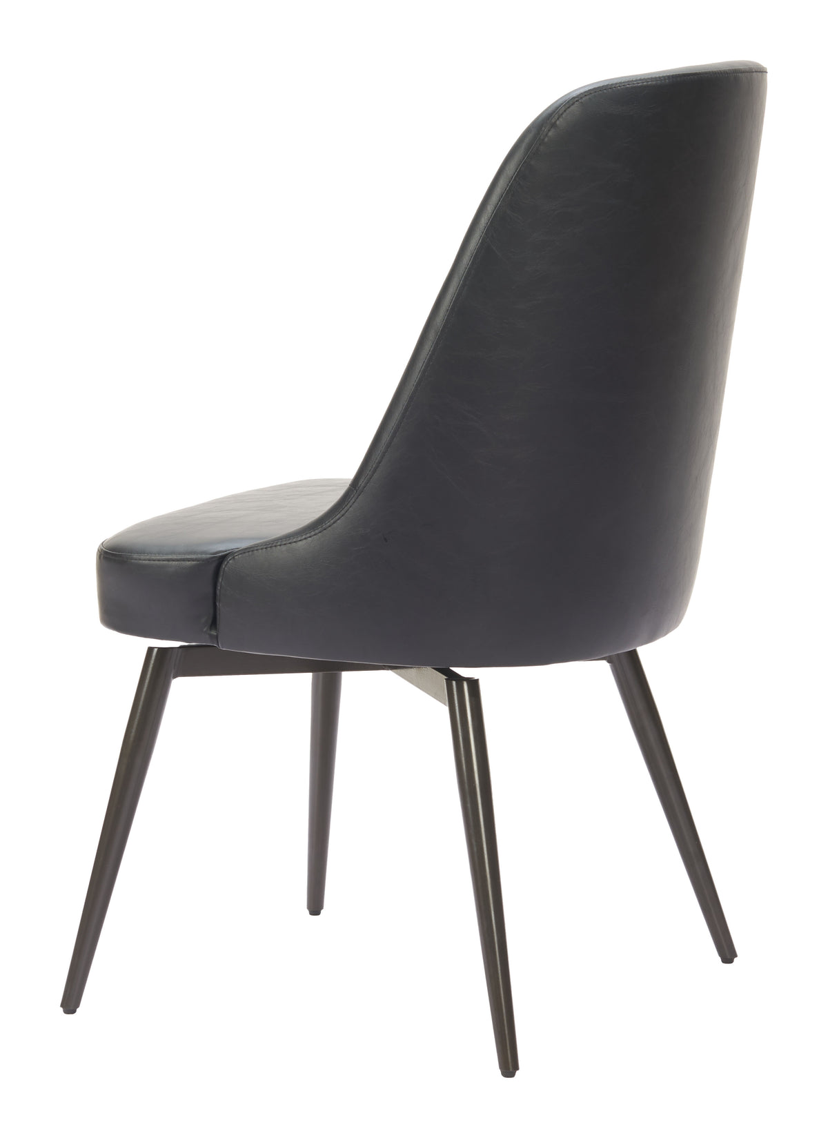 Keppel Swivel Dining Chair (Set of 2) in Black