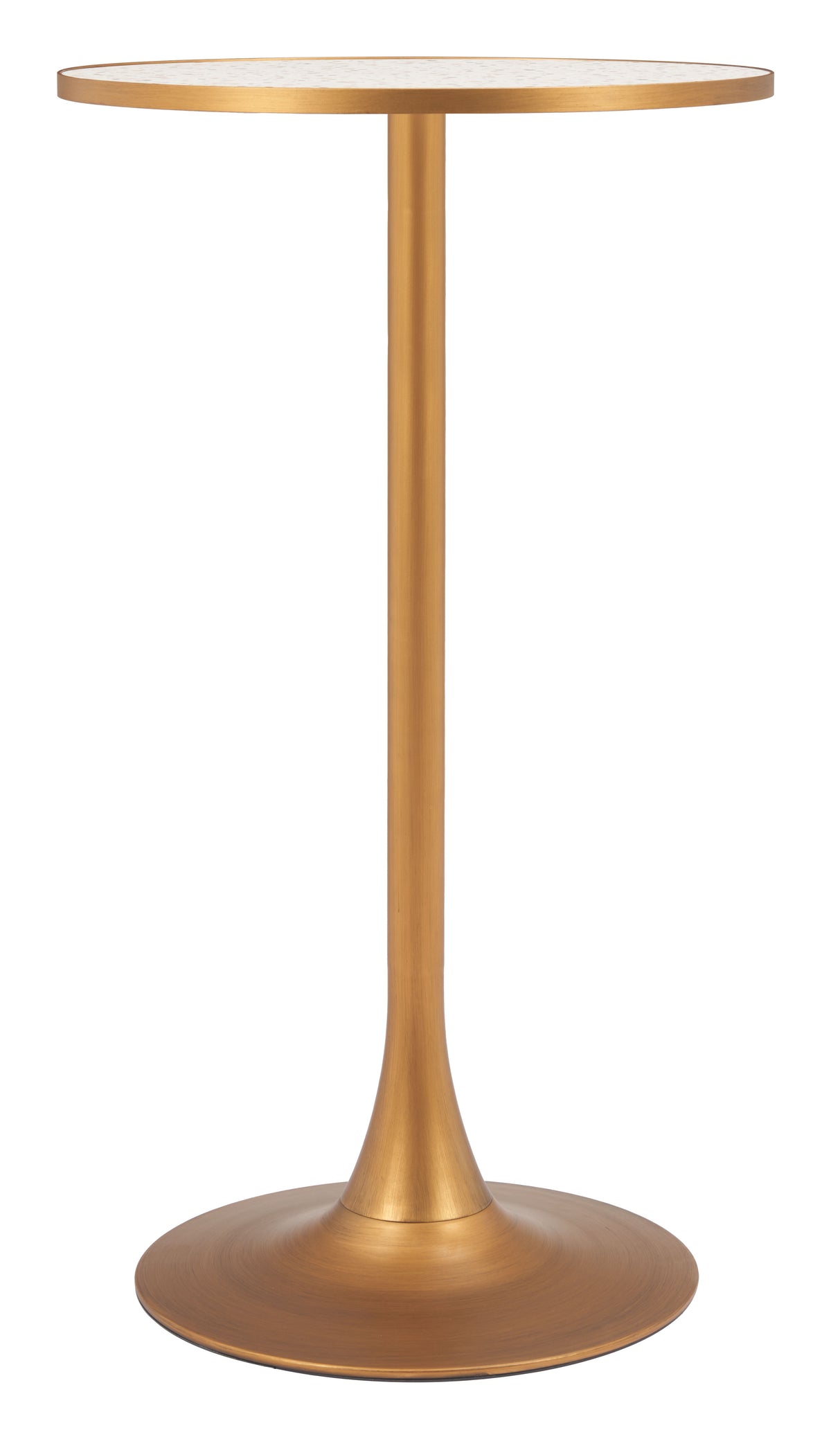 Bite Bar Table in Beige & Gold