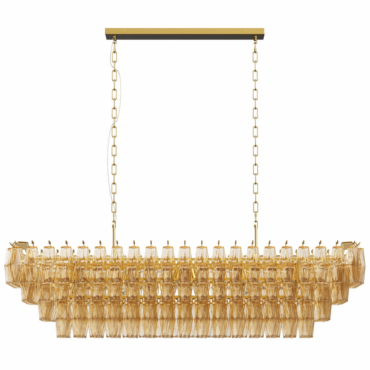 Mila Smoke Glass Chandelier