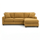 Clifford L-Shaped Sectional Sofa – Made in USA, 9 Fabric Options - Hepburn Chai Tea Yellow Fabric (4)