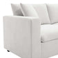 Modern 3 Seat Sofa w/ Ottoman 100" (4 Colors)