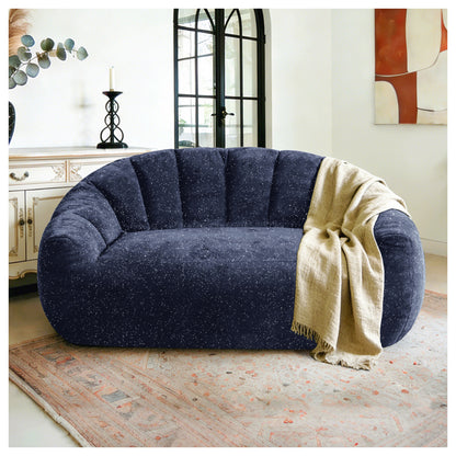 Percy Faux Fur Bear Paw Bean Bag Chair – 55" Oversized Plush Chair