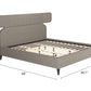 Dusa Olive Brown King Bed