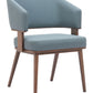 Poise Azure Gray & Walnut Dining Chair