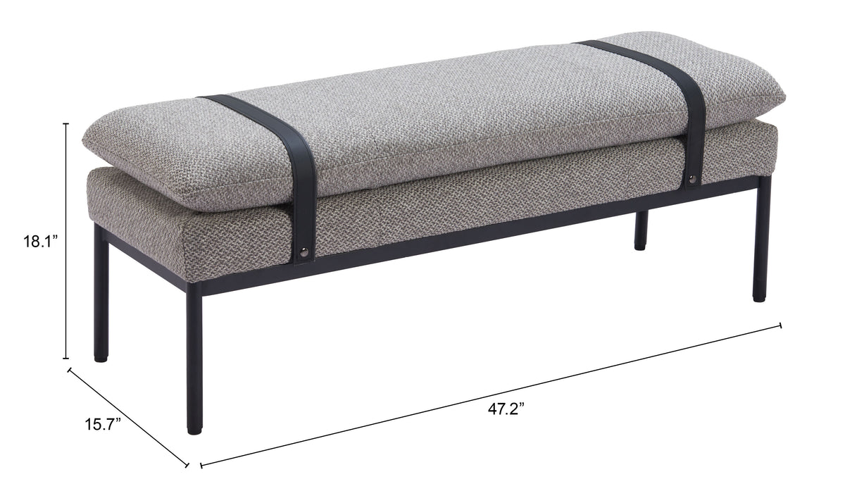 Padd Gray Bench