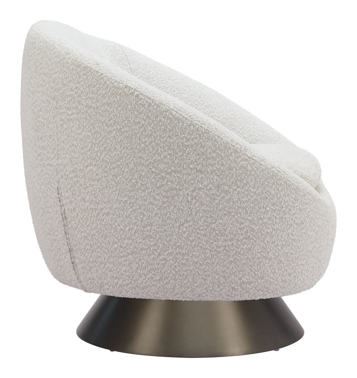 Modan Misty Gray Swivel Chair