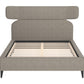 Dusa Olive Brown Queen Bed