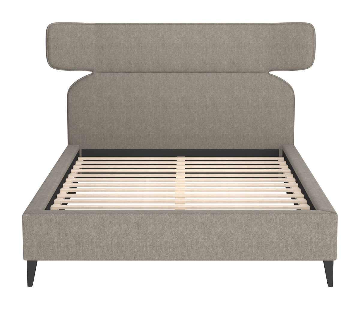 Dusa Olive Brown Queen Bed