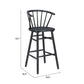 Stenger Barstool (Set of 2) in Black