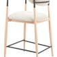 Equinox Oyster Gray & Natural Counter Stool
