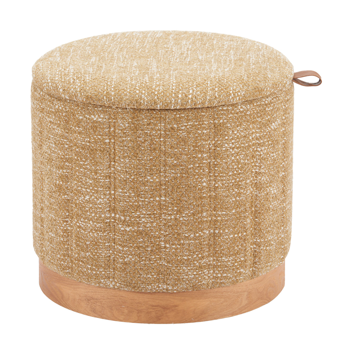 Fije Storage Ottoman in Oat Yellow
