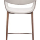Limay Beige & Walnut Counter Stool