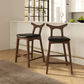 Sillas de bar Mid-Century modernas de madera maciza 'Hester' (juego de 2) 