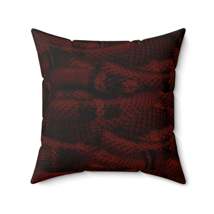 Spun Polyester Designer Square Accent Throw Pillow (Serpent) - Revel Sofa 