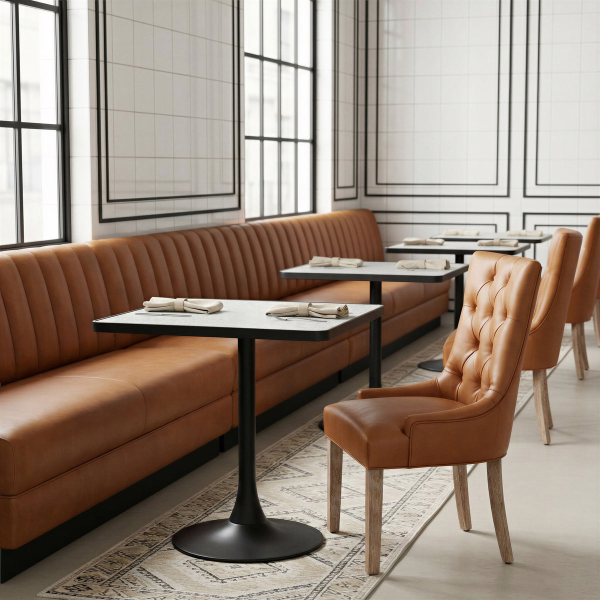Spot Bistro Table in Gray & Black