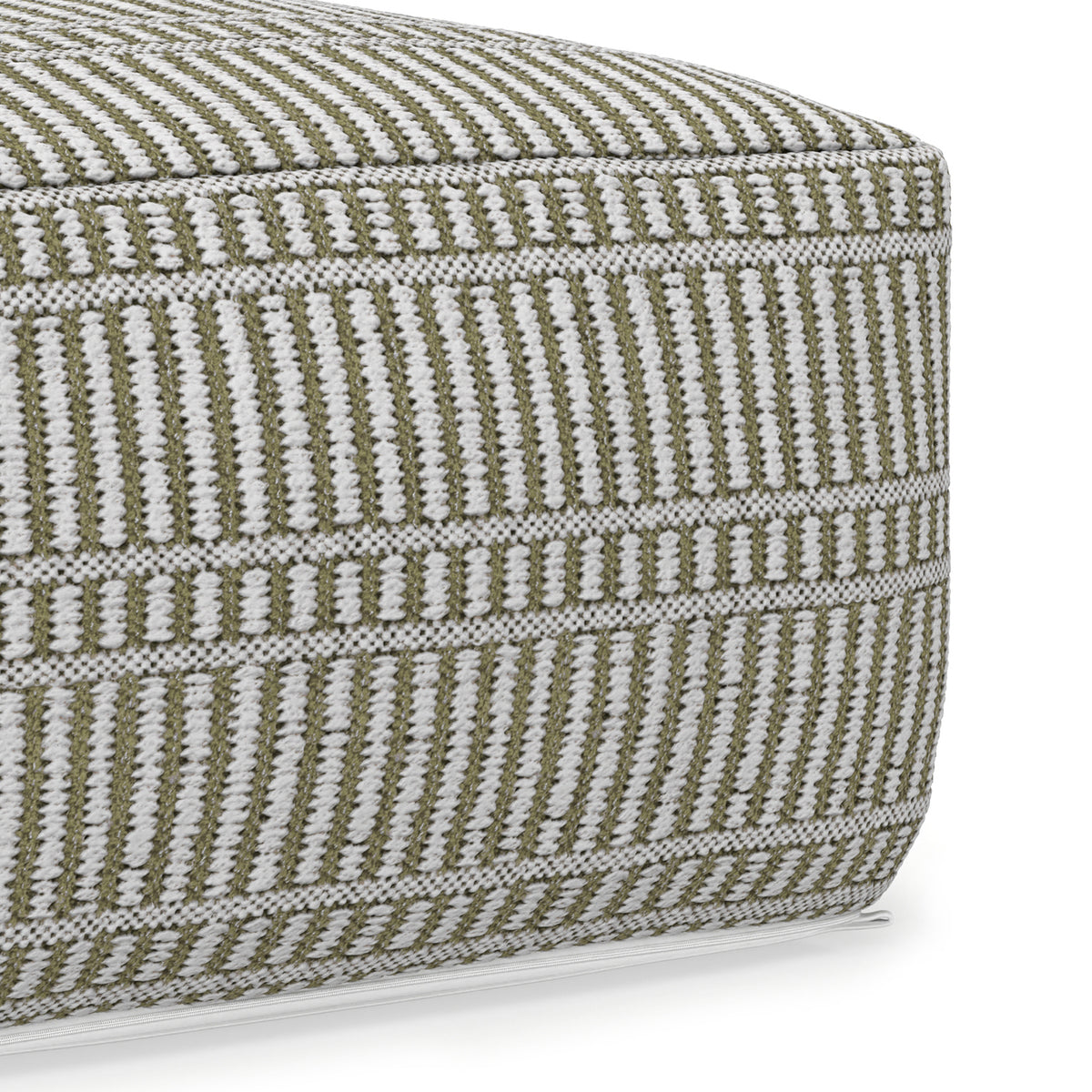 Safford Natural Woven Polyester Pouf