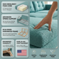 Talmadge Sectional Sofa – 120" L-Shaped, Made in USA - Hepburn Emerald - Fabric (8)