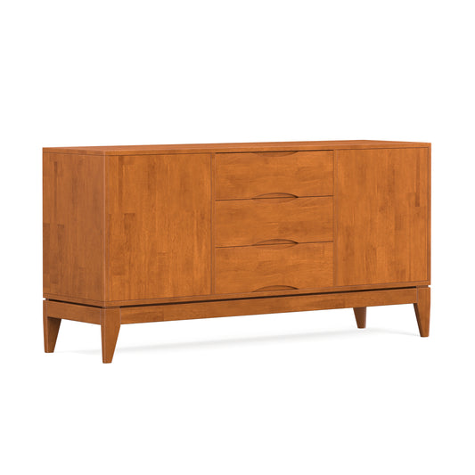 Harper Brown Rubber Wood Sideboard