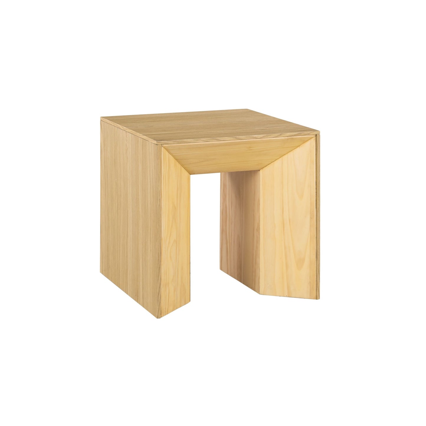 Harold Natural Synthetic Wood End Table