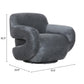 Boble Storm Gray Swivel Chair