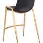 Desi Counter Stool (Set of 2) in Black & Gold