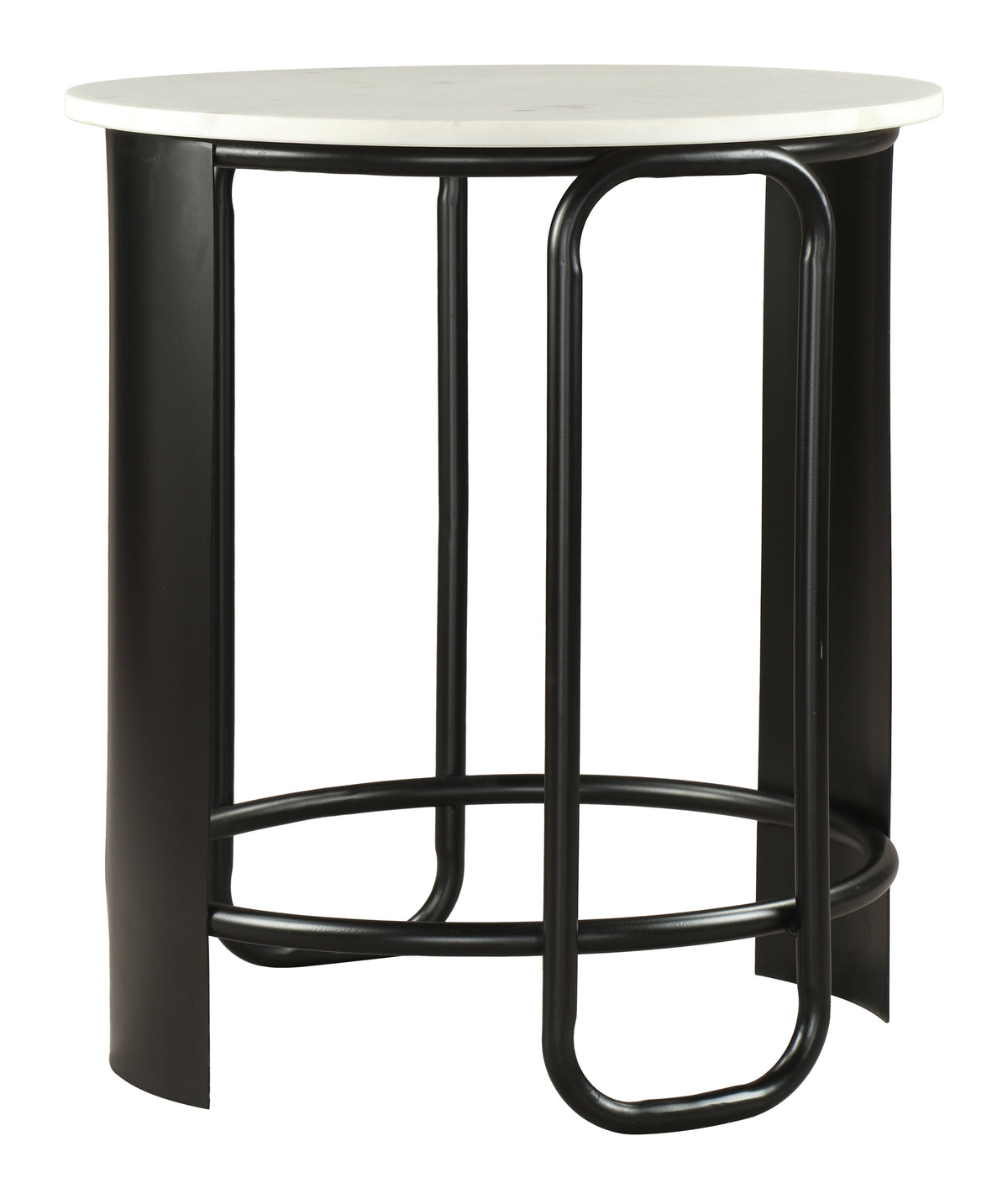 Obel White & Black Side Table