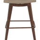 Divat Beige & Walnut Counter Stool (Set of 2)