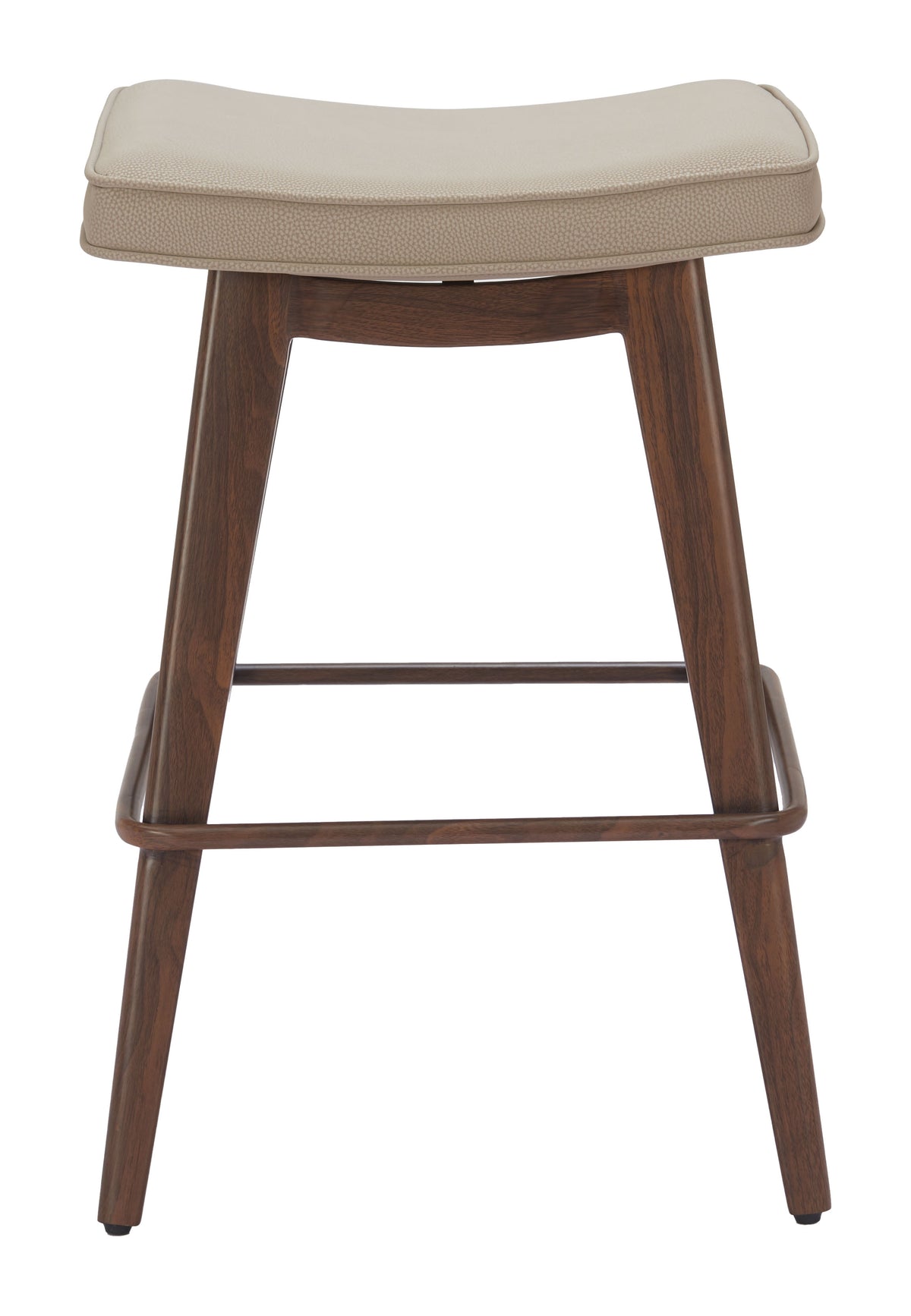 Divat Beige & Walnut Counter Stool (Set of 2)