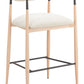 Equinox Oyster Gray & Natural Barstool