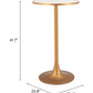 Bite Bar Table in Beige & Gold