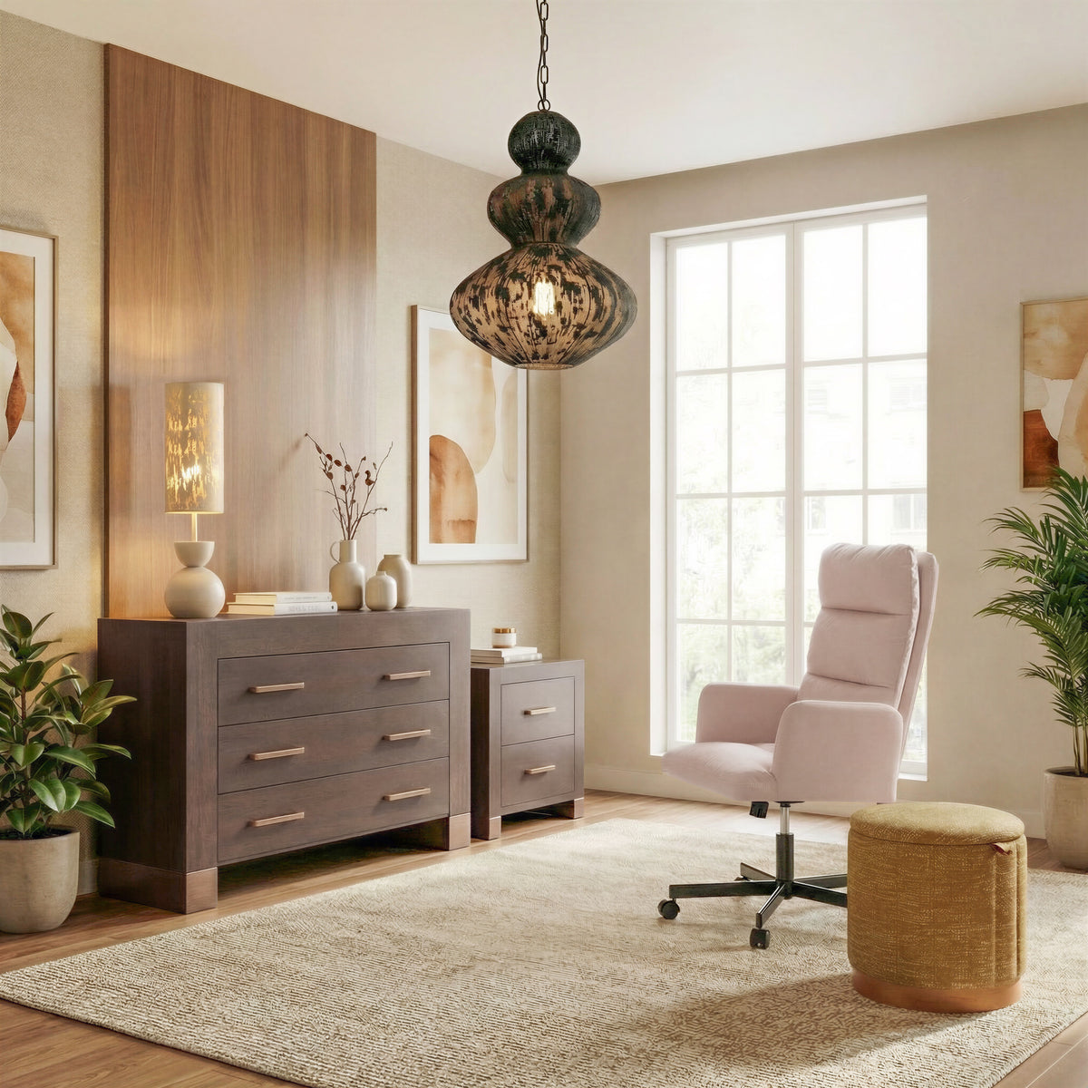 Sable Office Chair in Ivory
