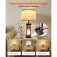 Tiago Farmhouse Table Lamp Set