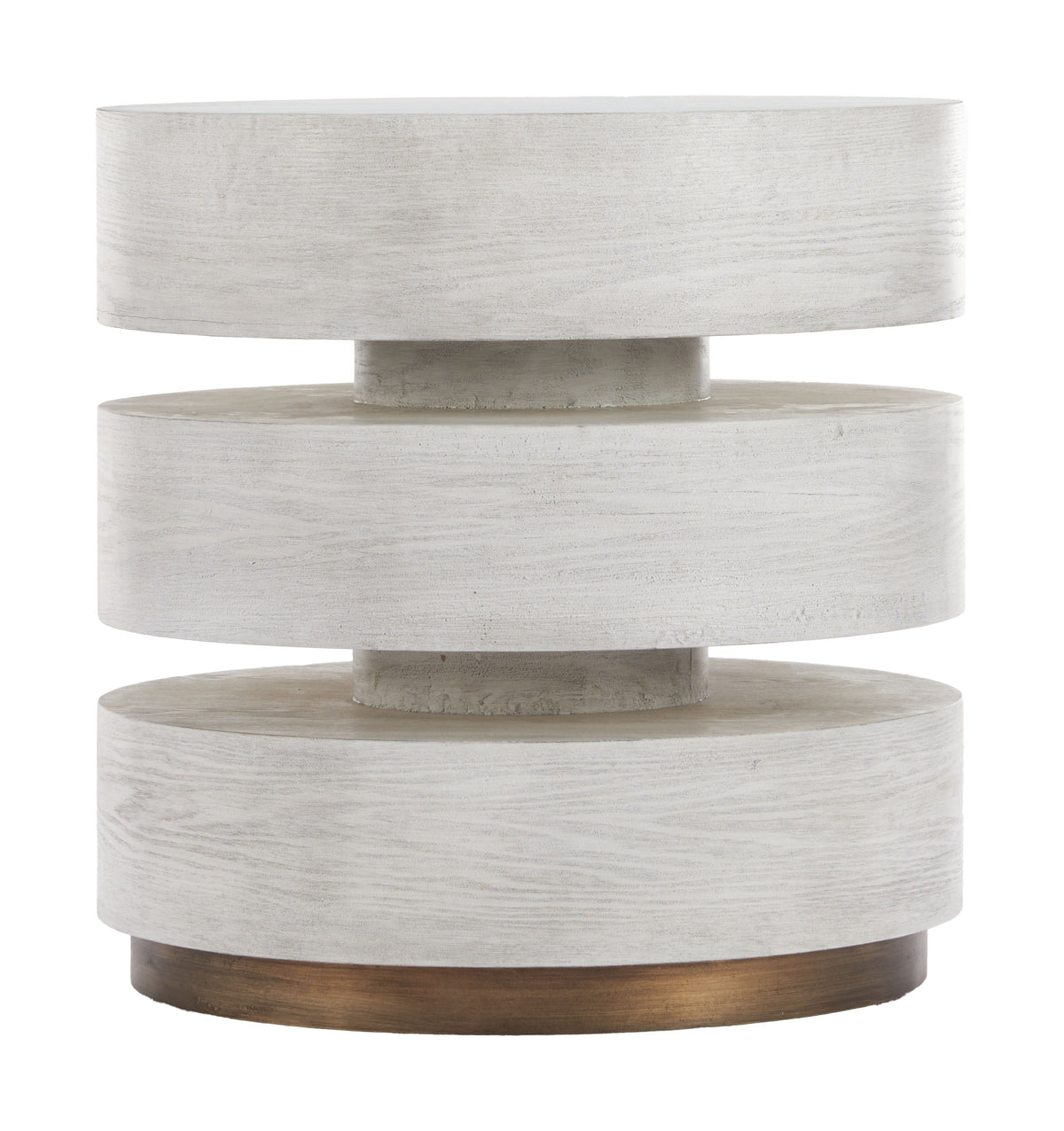 Laha Oak White Side Table