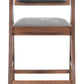 Delhi Gray & Walnut Counter Stool (Set of 2)