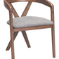 Cairo Dove Gray & Walnut Dining Chair