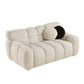 Modern Marshmallow Tufted Boucle Fabric Sofa (2 Sizes - 3 Colors)