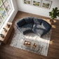 Sorrel Curved Modular Sectional Sofa – Chenille, 4 Colors - Black (2)