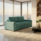 Modena Sofa 92" – Made in USA Square-Arm Sofa (7 Fabrics) - Hepburn Emerald - Fabric (13)